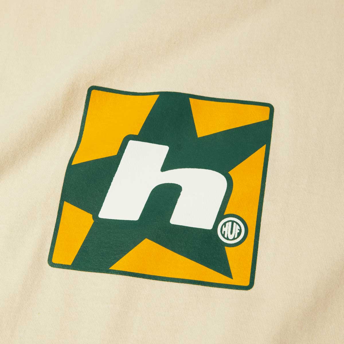 Huf H Star Tee Bleach Detail