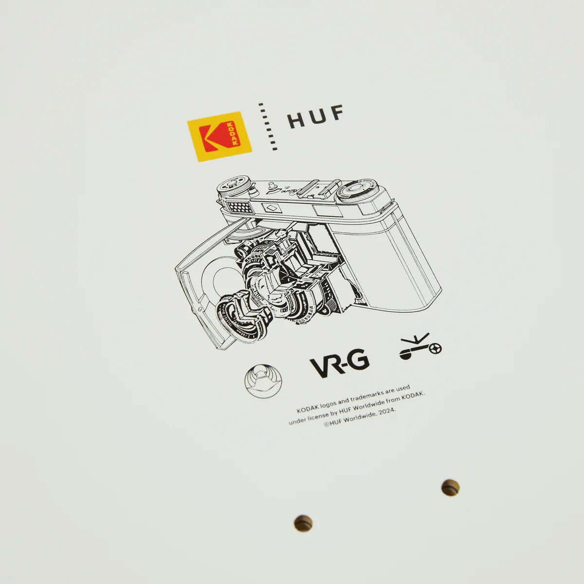 Huf - Kodak Collage Filmer Cruiser 9.8 Skateboard Deck.