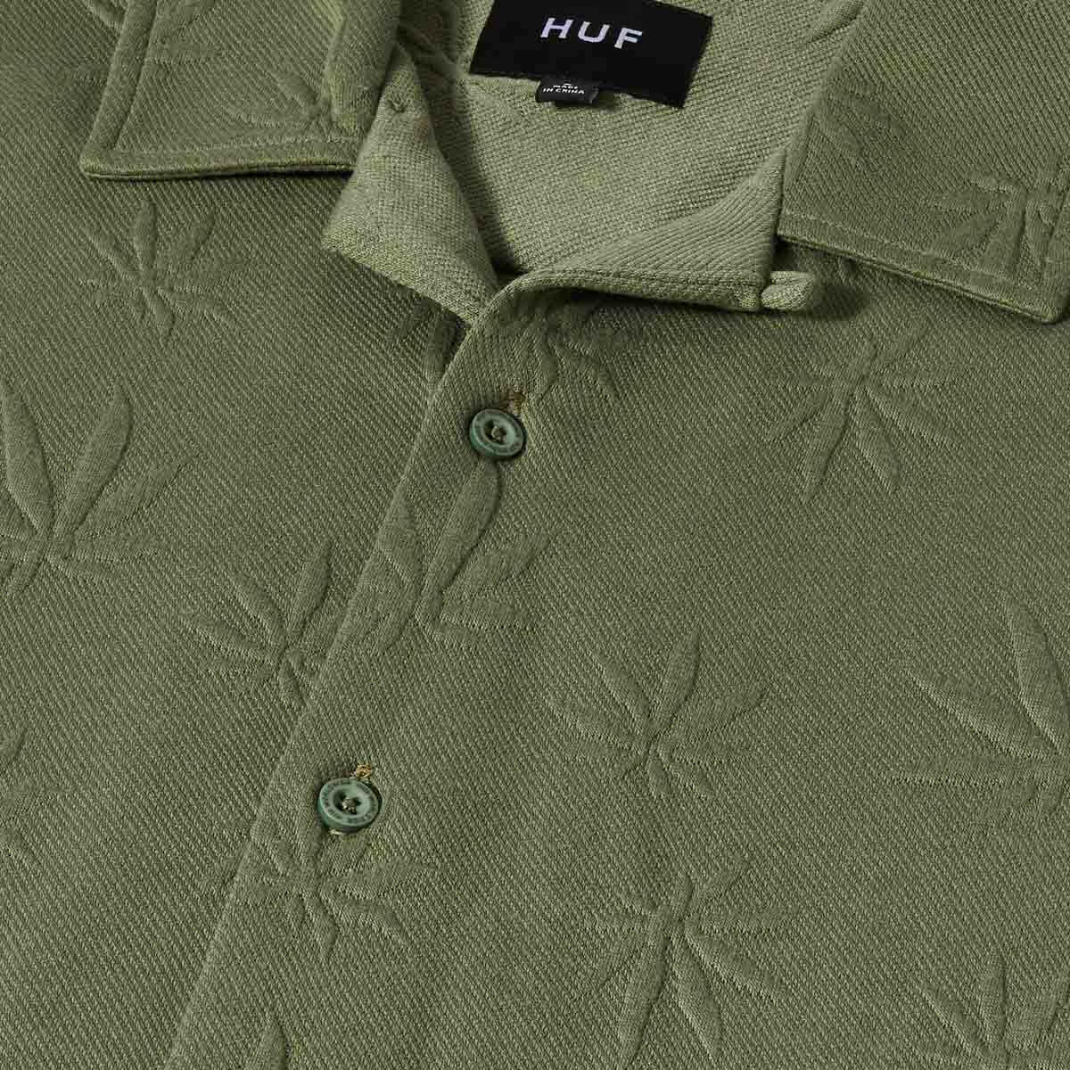 Huf - Plantlife Jacquard Shirt Moss.