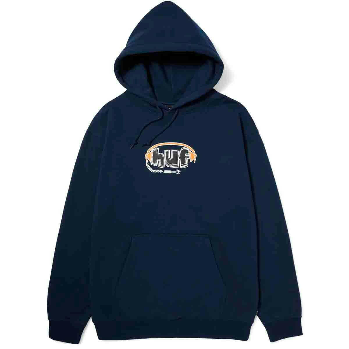 Huf - Plug Me Hoodie Navy.