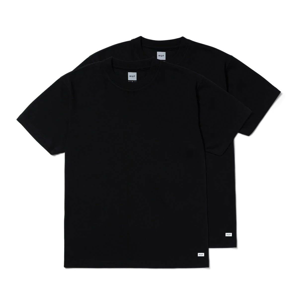 Huf - Set 2 Pack Tee Black.