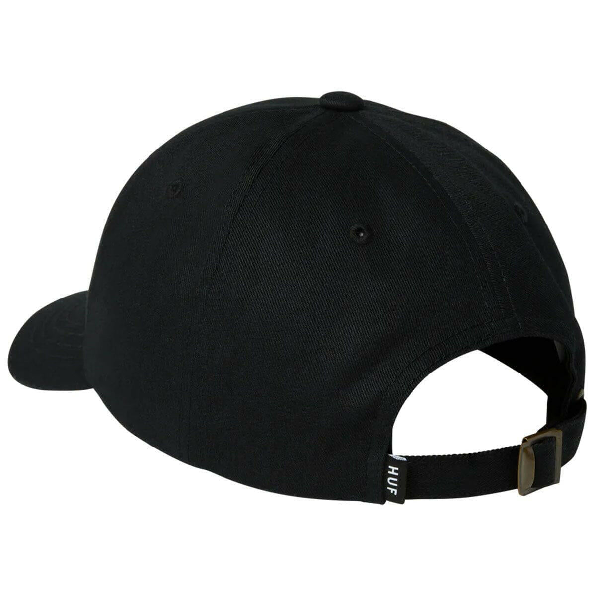 Huf - Set OG Curved Visor 6 Panel Cap Black.