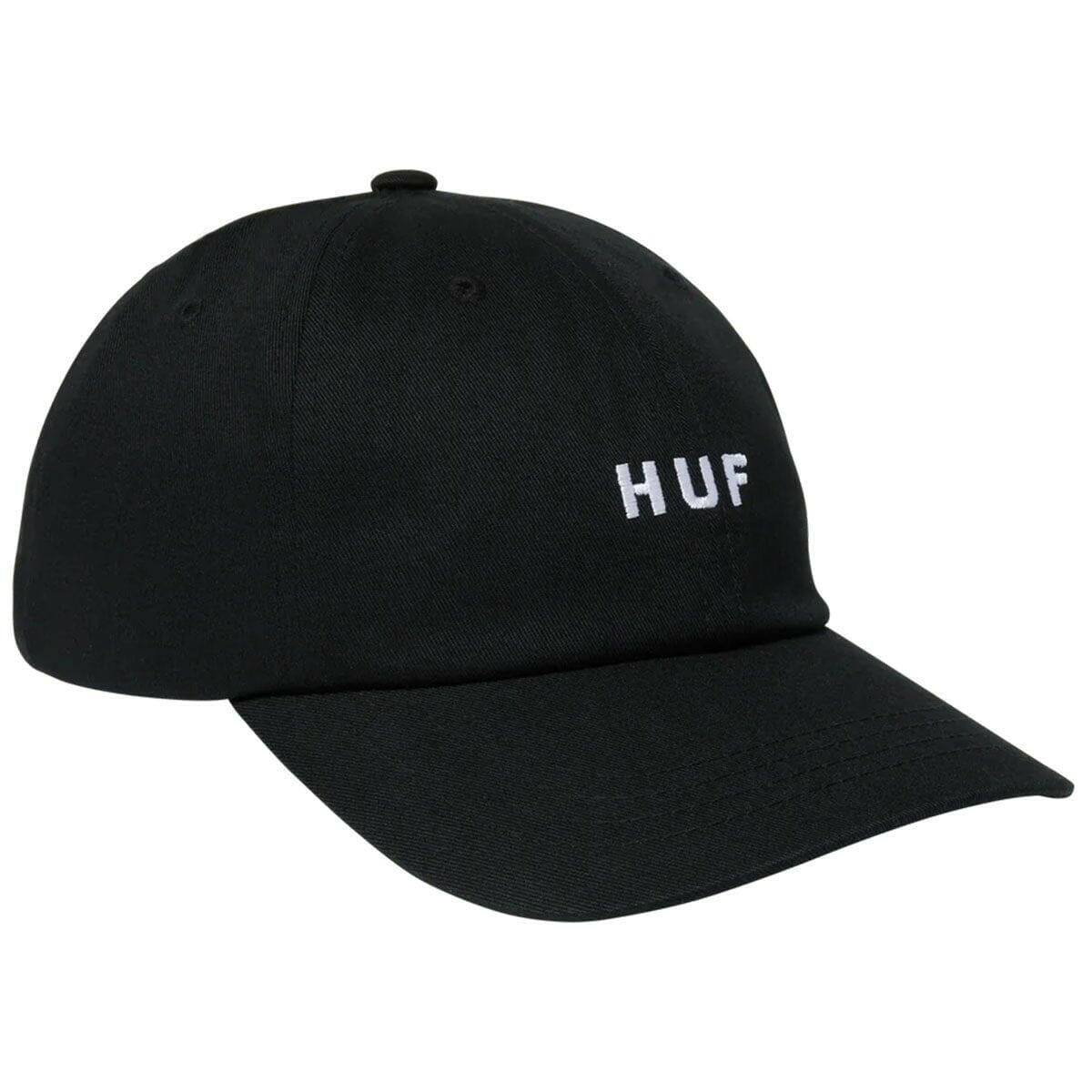 Huf - Set OG Curved Visor 6 Panel Cap Black.