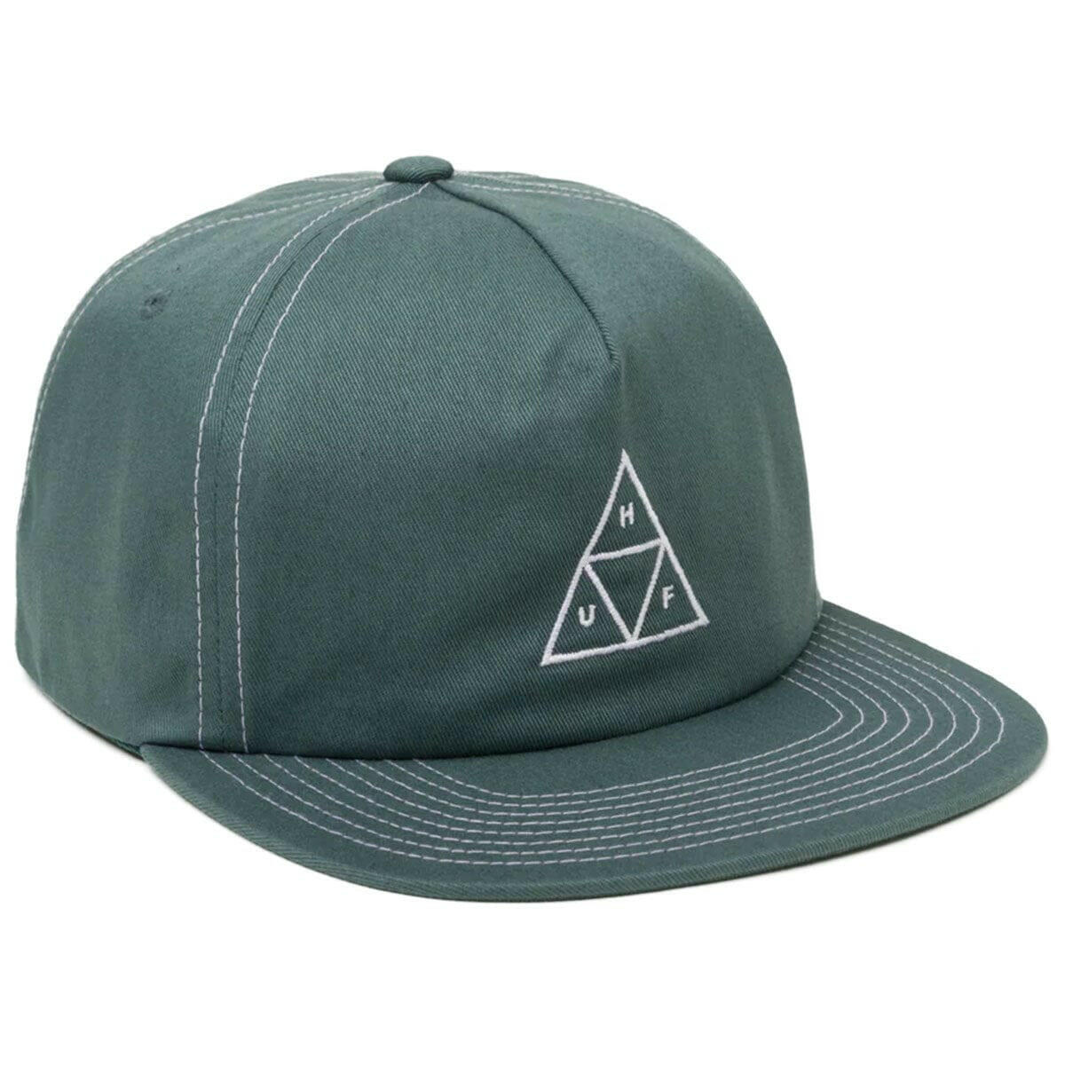 Huf - Set Triple Triangle Snapback Pine/White.