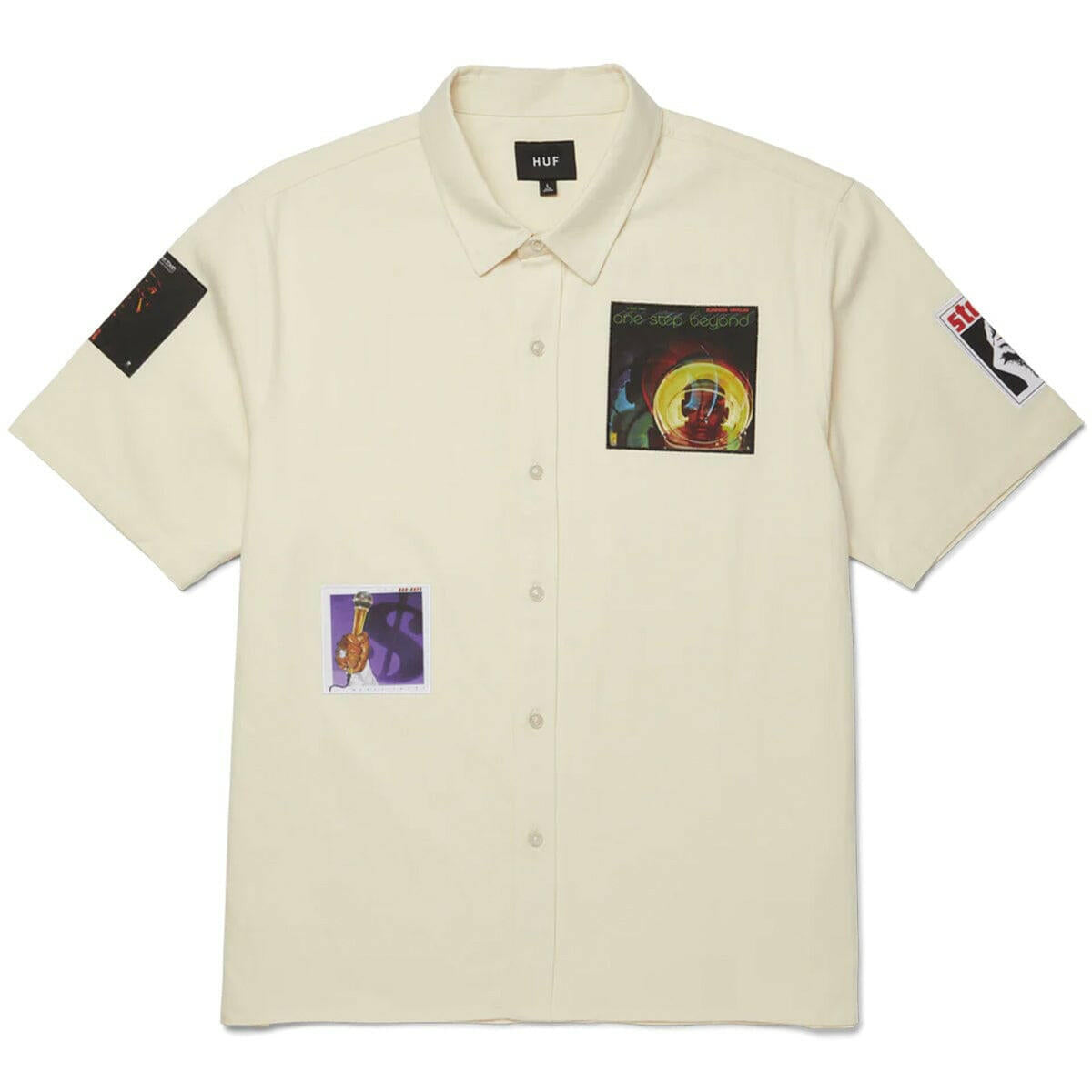 Huf - X Stax Patches Shirt Natural.
