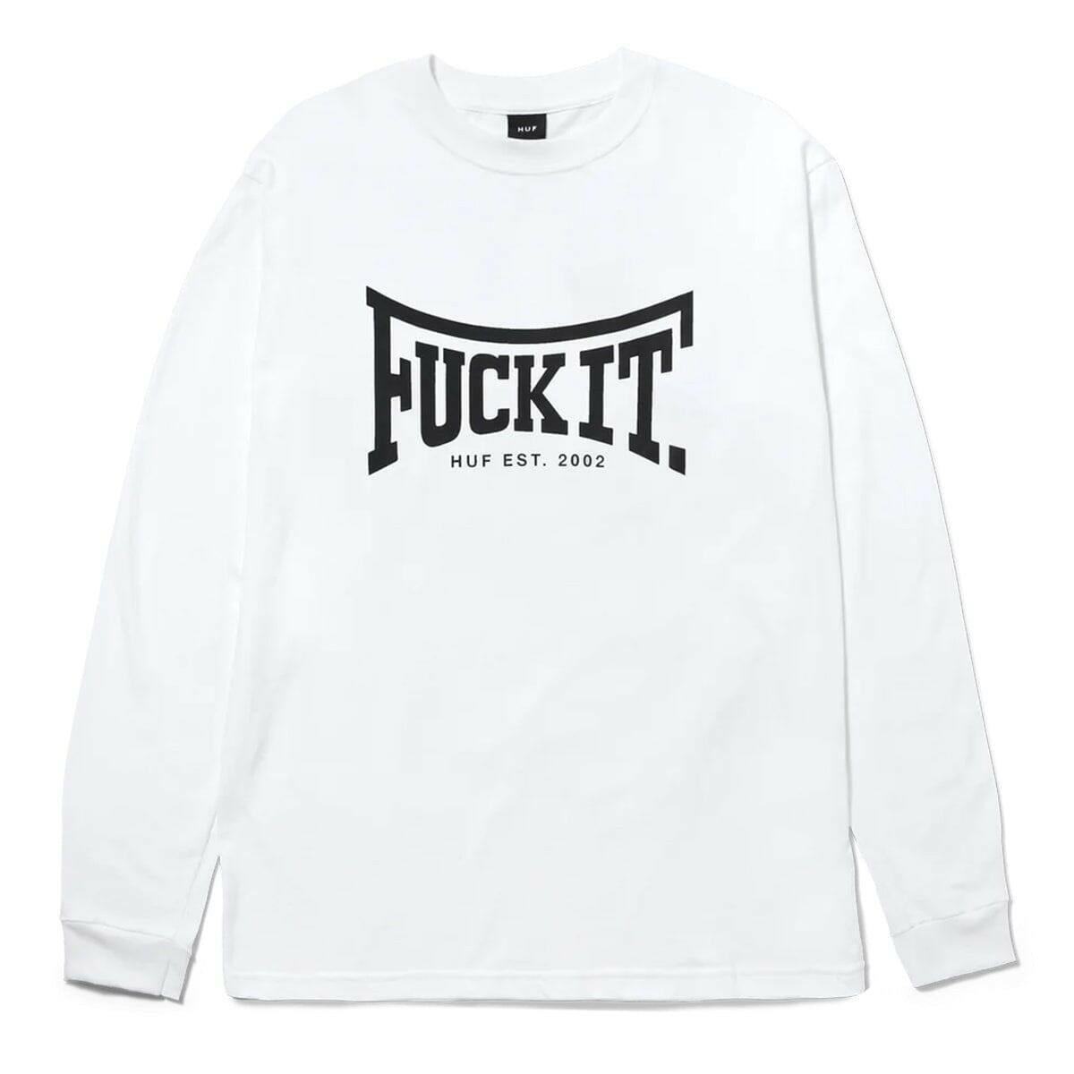 Huf - Throwing Hands L/S Tee White.