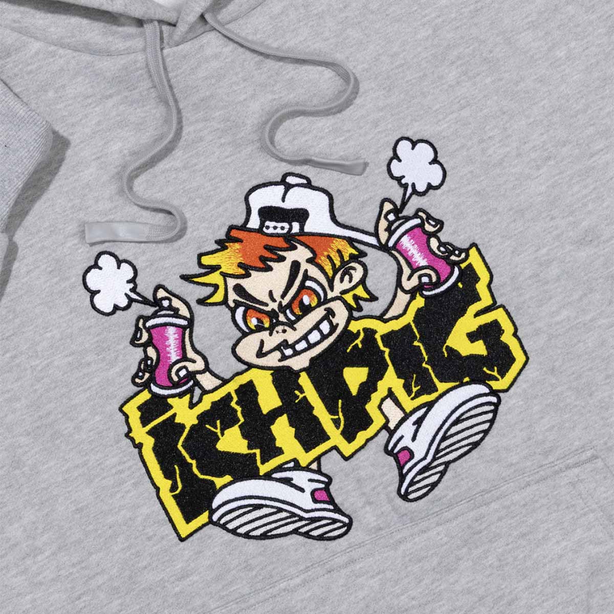Ichpig Areoboy Hoodie Grey Marle