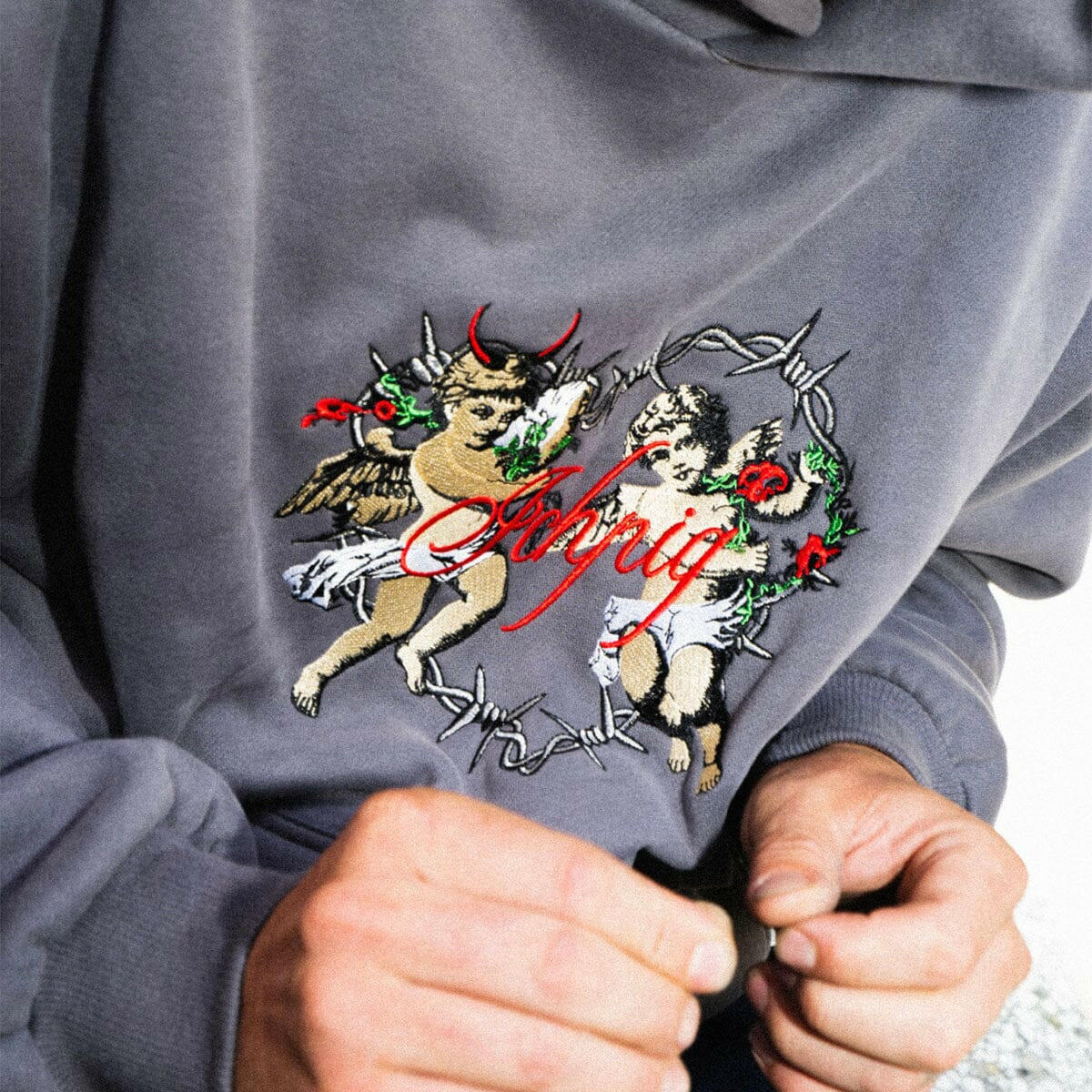 Ichpig - Cherub Heart Hoodie Metal.
