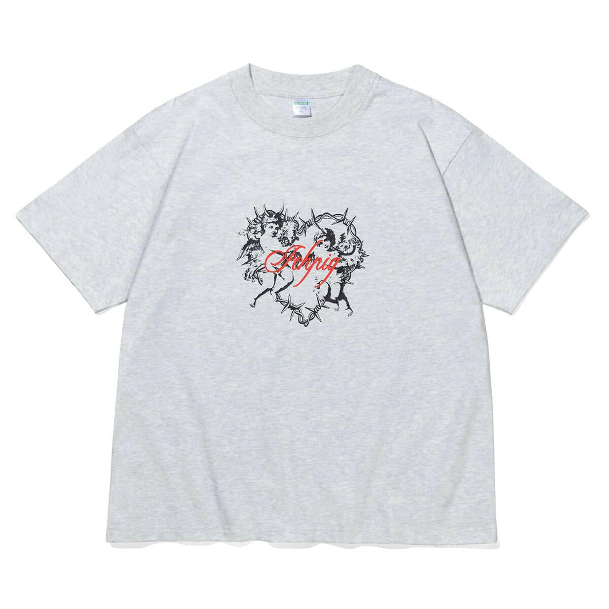 Ichpig - Cherub Heart Tee White Marle.