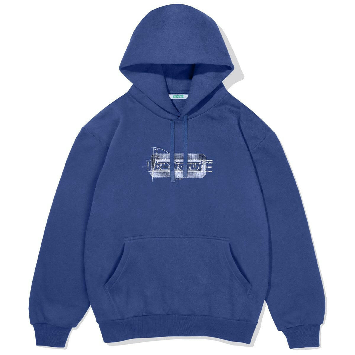 Ichpig - Drafters Pullcord Hoodie Ultramarine.