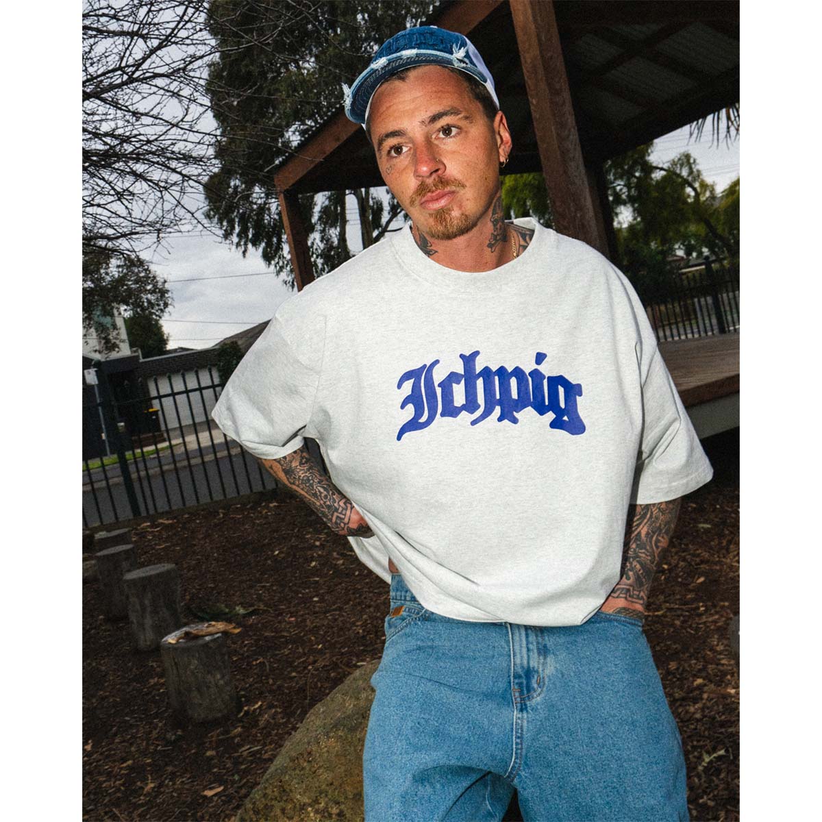 Ichpig - Legions Tee White Marle.