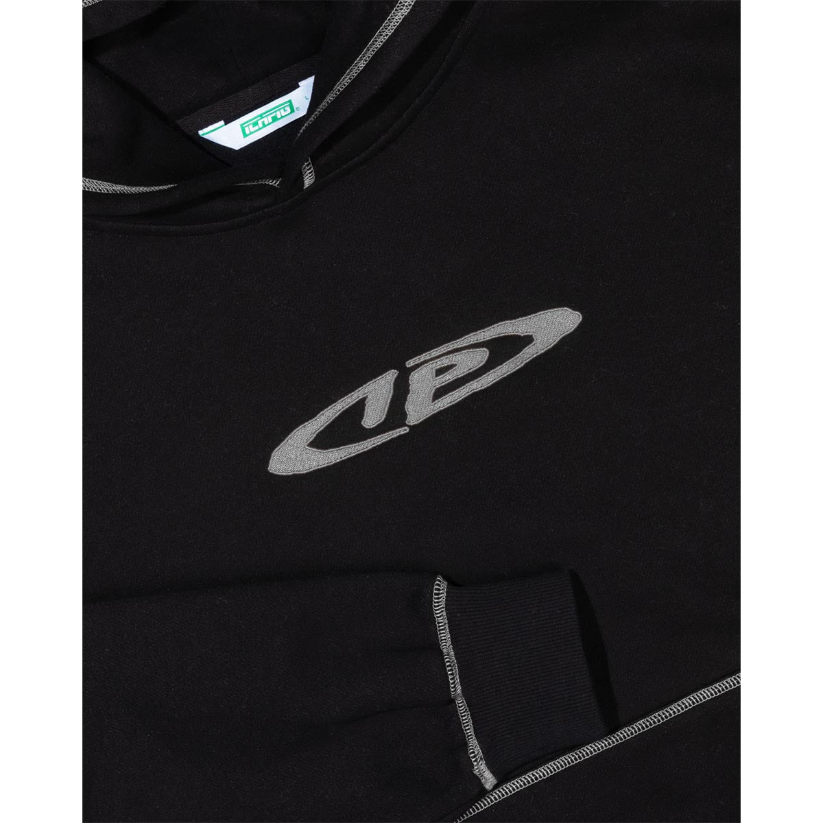 Ichpig - Optic Cordless Hoodie Black.