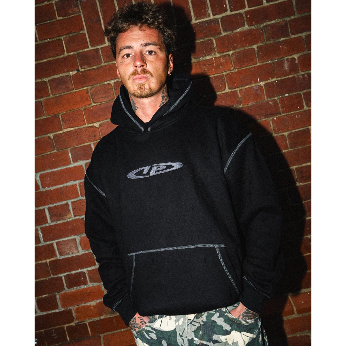 Ichpig - Optic Cordless Hoodie Black.
