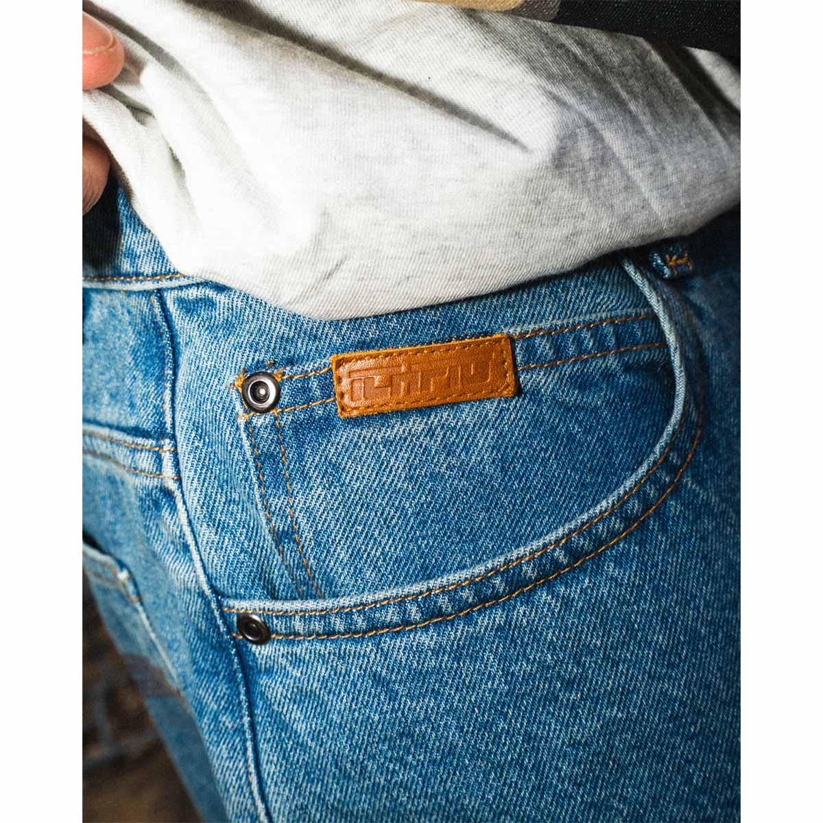 Ichpig - Pigasus Denim Shorts Washed Indigo.