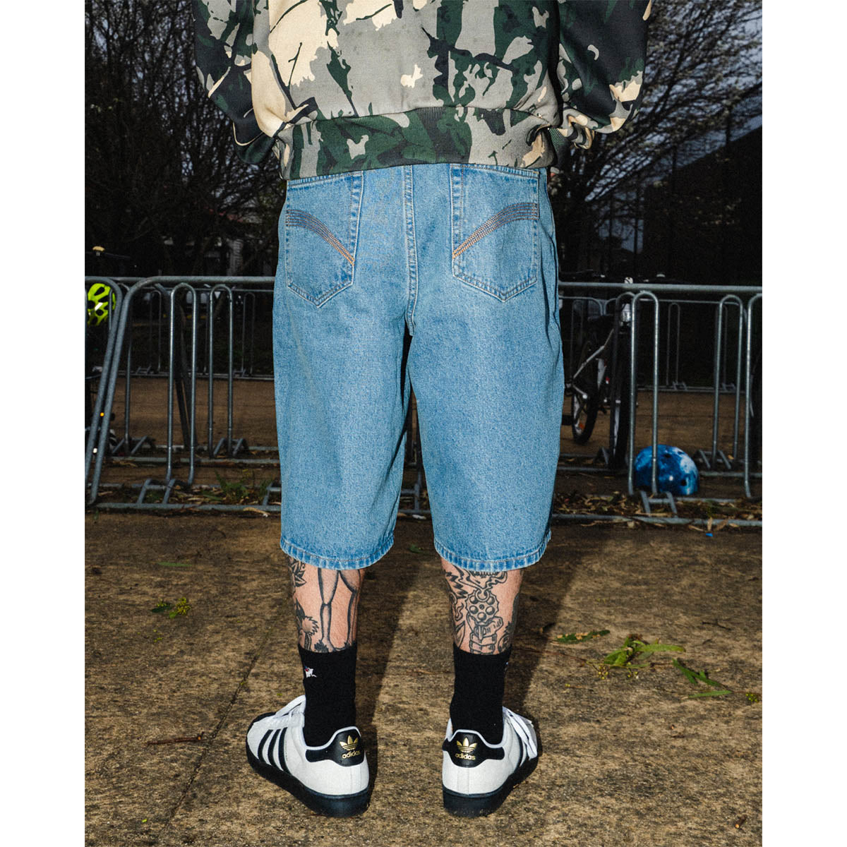 Ichpig - Pigasus Denim Shorts Washed Indigo.