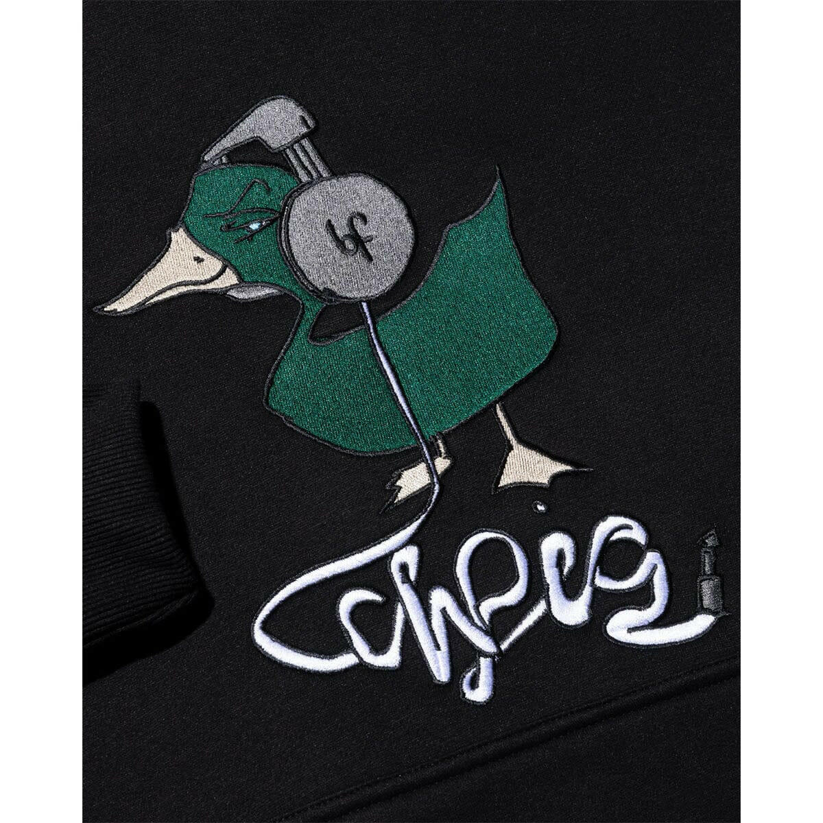 Ichpig - Sketchy Duck Hoodie Black.
