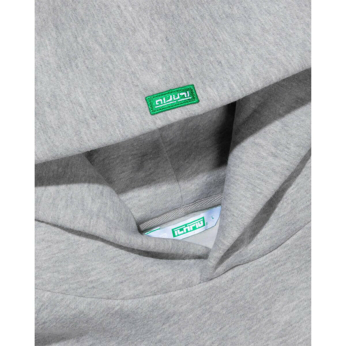 Ichpig - Staple Cordless Hoodie Grey Marle.