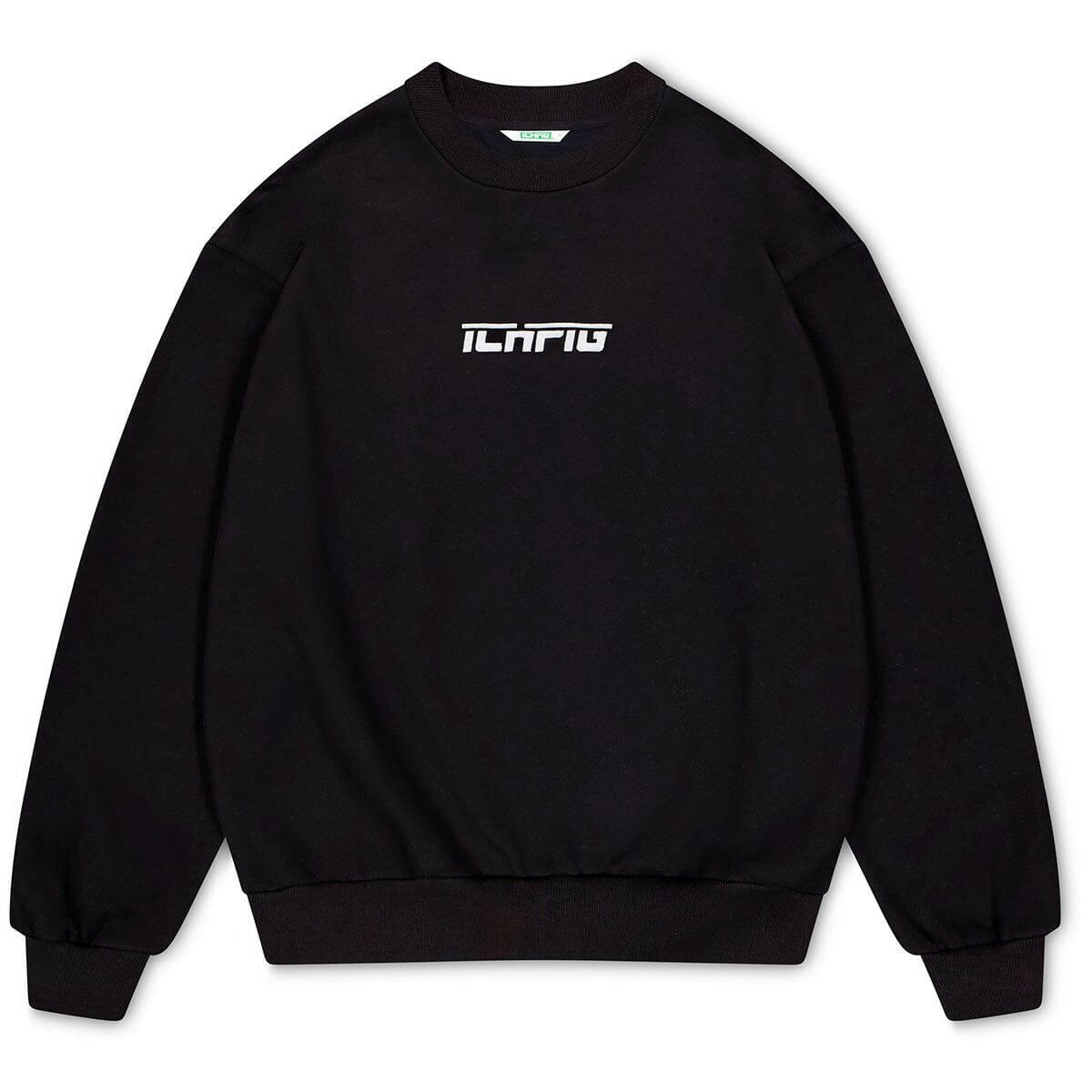 Ichpig - Strike Embroidery Crew Black.