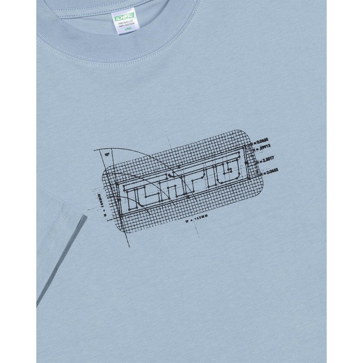 Ichpig - Strike Sketch Tee Slate Blue.