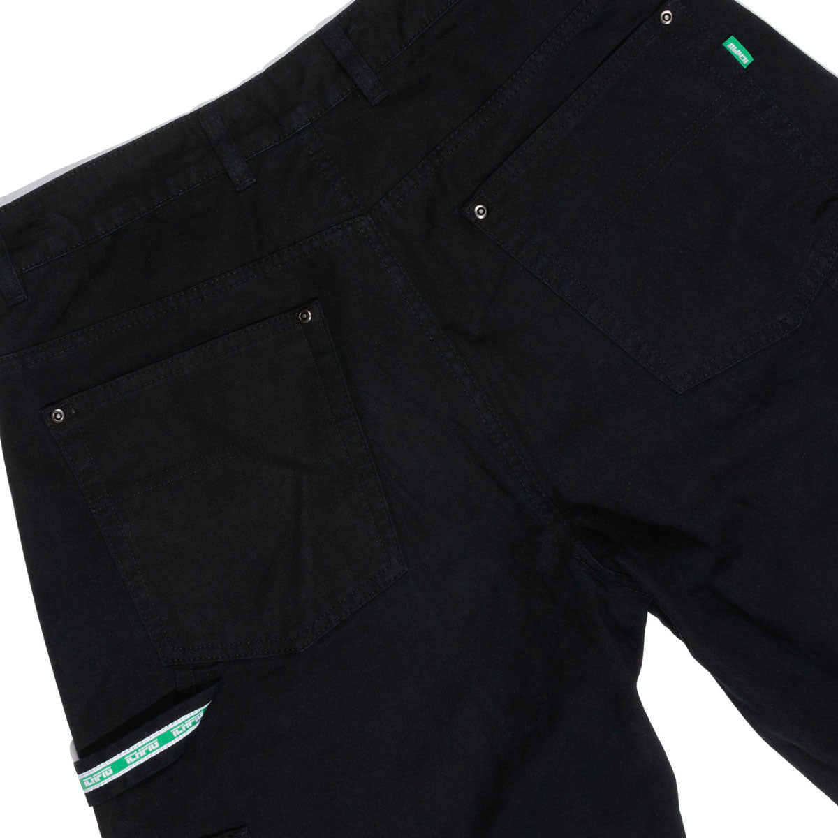 Ichpig Workshop Canvas Shorts Faded Black
