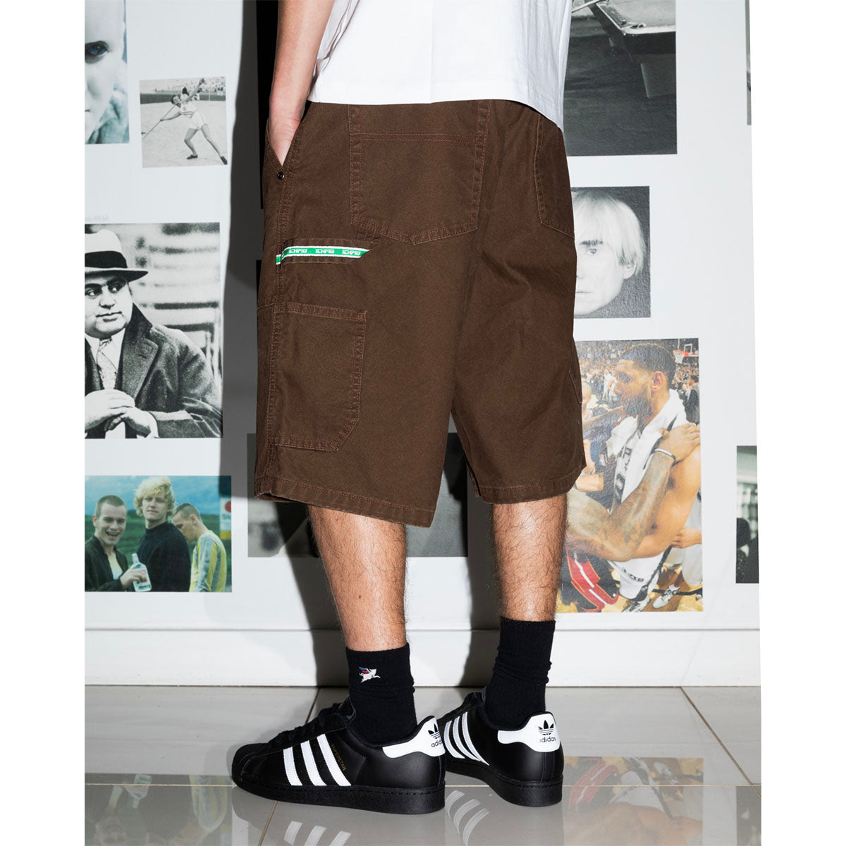 Ichpig Workshop Canvas Shorts Faded Brown