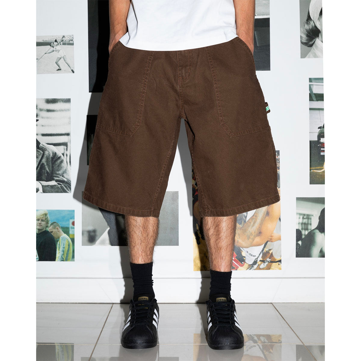 Ichpig Workshop Canvas Shorts Faded Brown