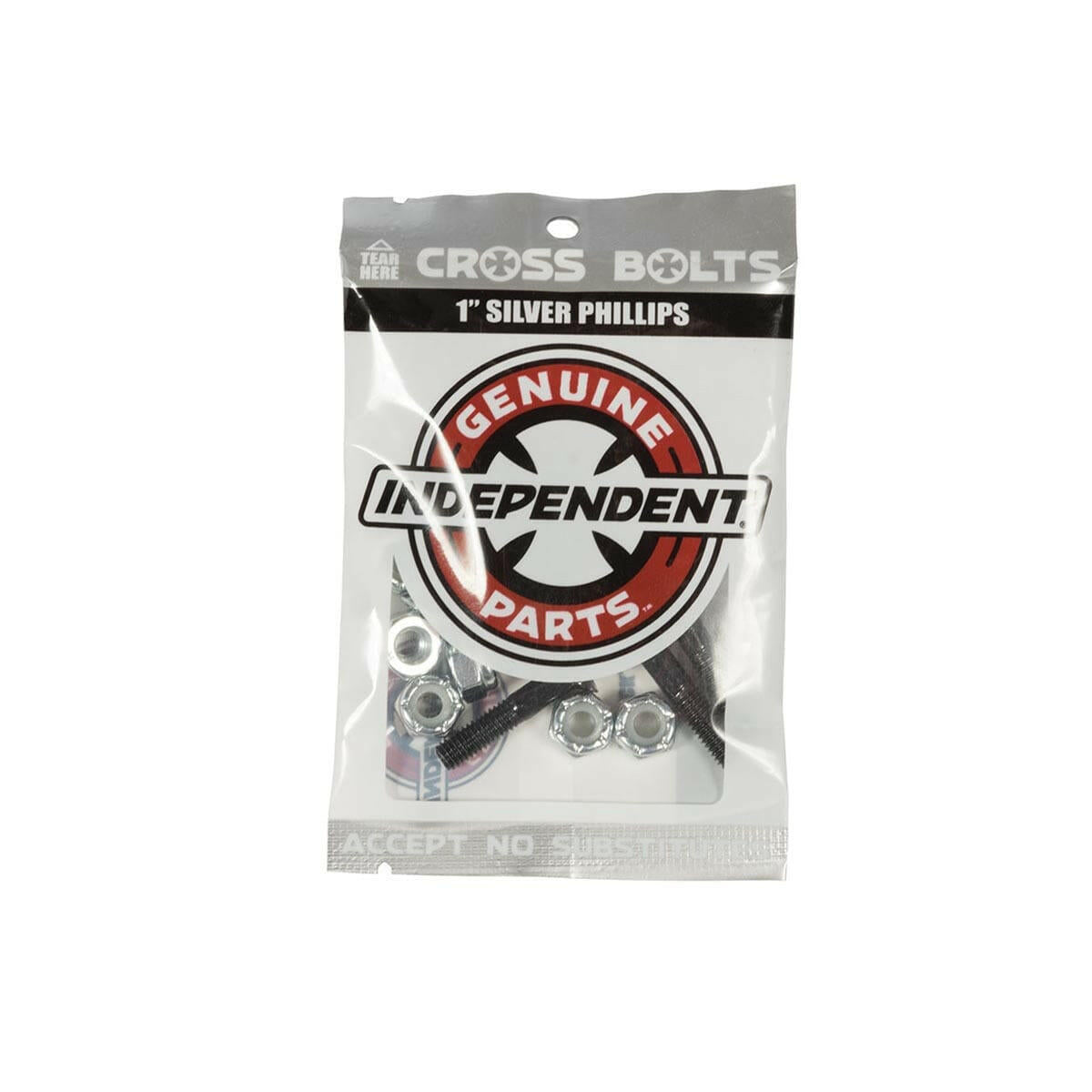 Independent - 1 Phillips Cross Bolts Black/Silver.