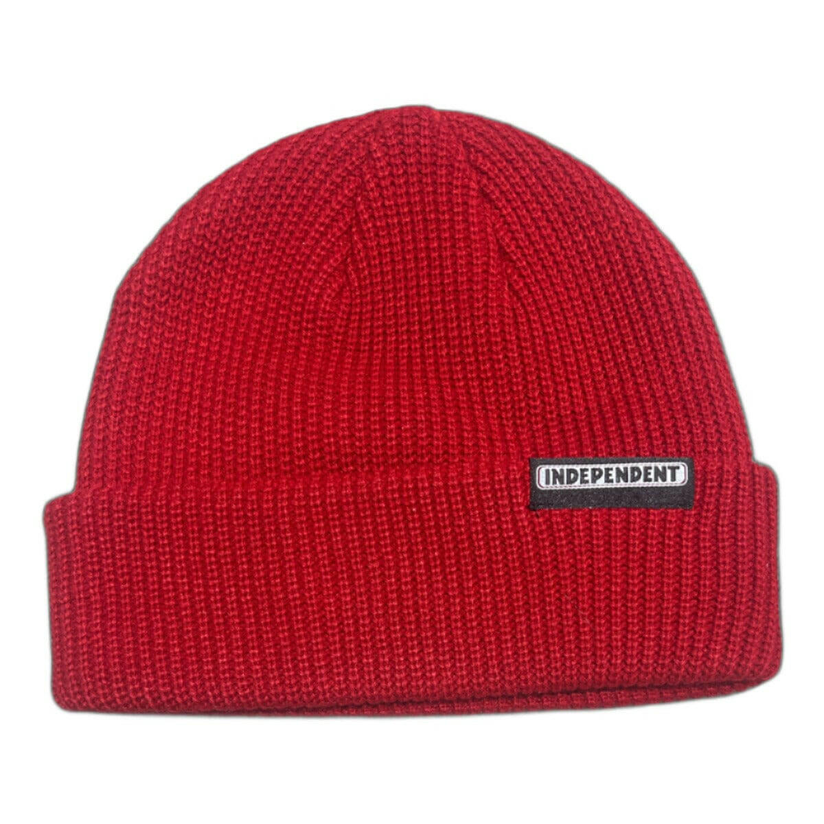 Independent - Bar Label Beanie Red.