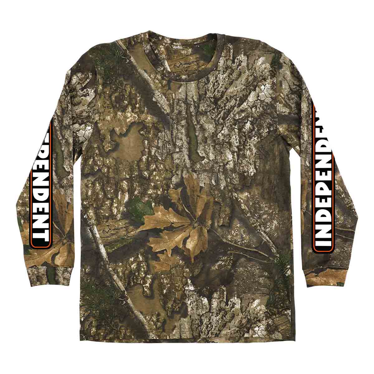 Independent - Realtree APX Bar Logo L/S Tee Camo Front