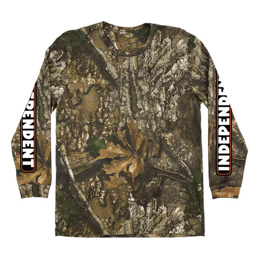 Independent - Realtree APX Bar Logo L/S Tee Camo Front