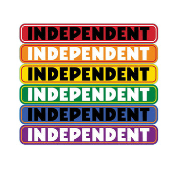 Independent - Bar Logo 6" Sticker.
