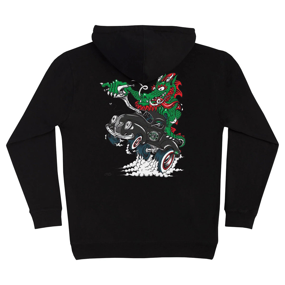 Independent - Caballero X Skate Aid Hoodie Black.