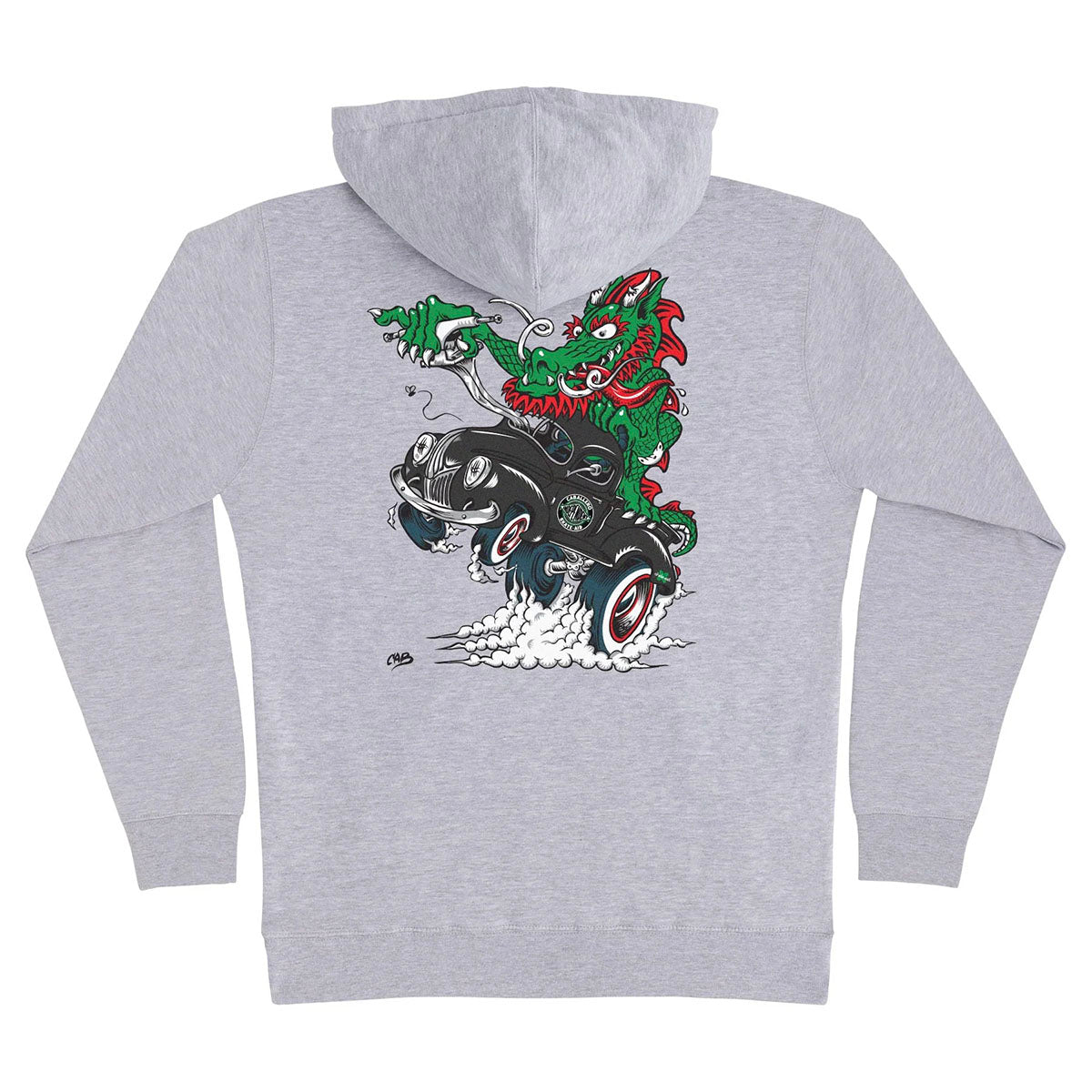 Independent - Caballero X Skate Aid Hoodie Grey Heather.