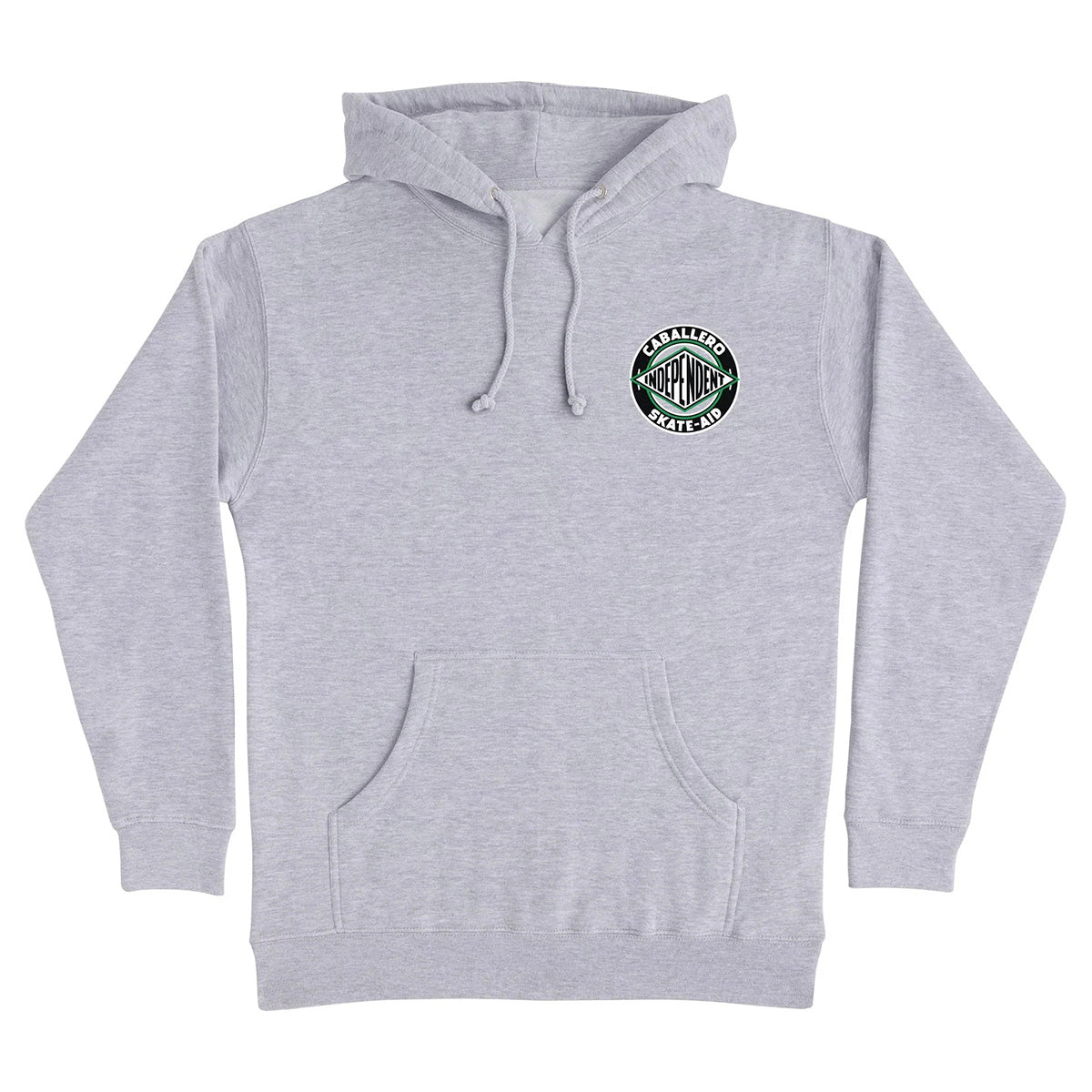 Independent - Caballero X Skate Aid Hoodie Grey Heather.