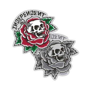 Independent Dressen Skull Rose 4" Sticker
