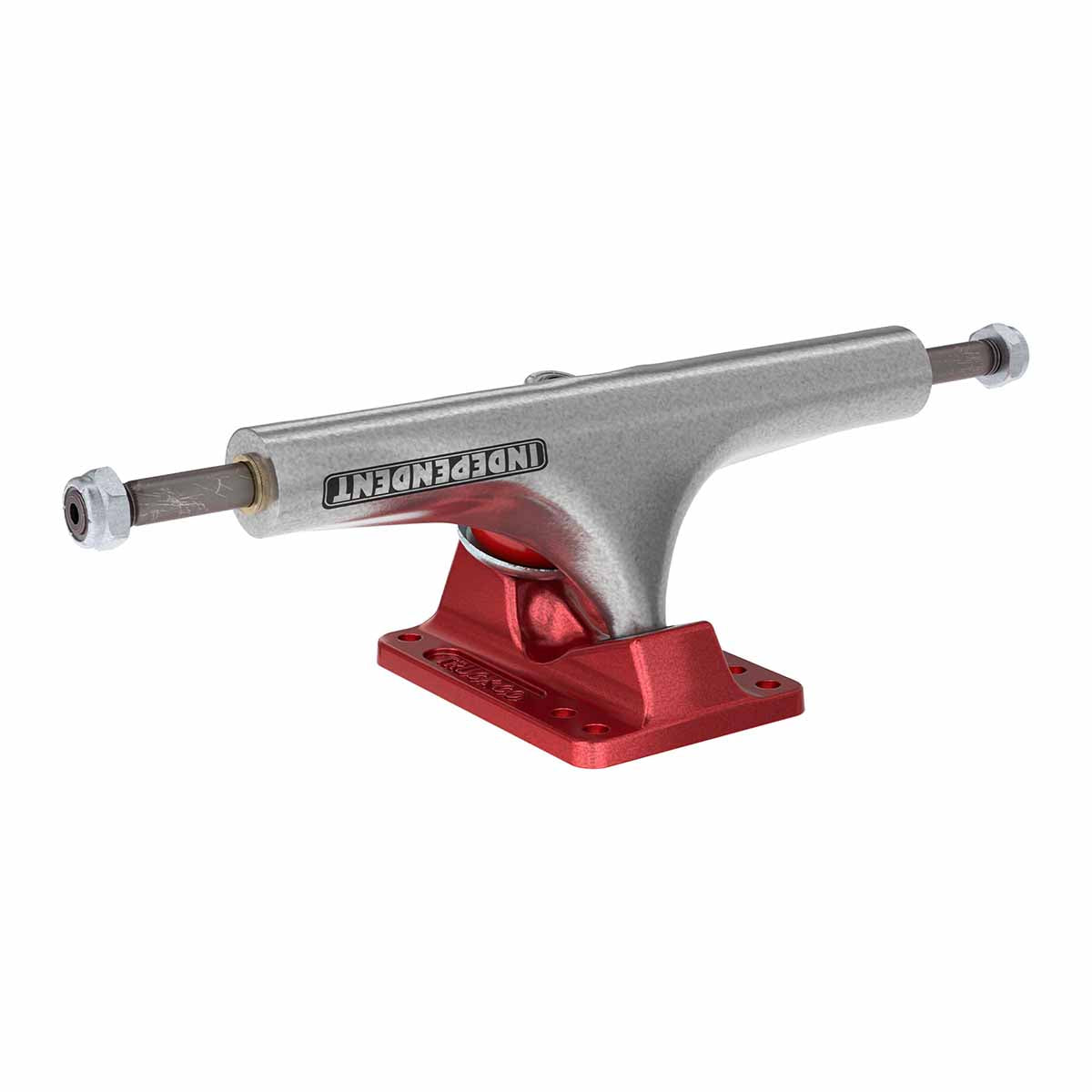 Independent Stage 4 Hollow Bar Logo Silver/Ano Red Skateboard Trucks