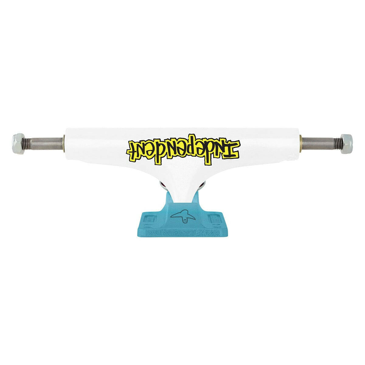 Independent - Stage 4 Mark Gonzalez Flat White Blue Skateboard Trucks.