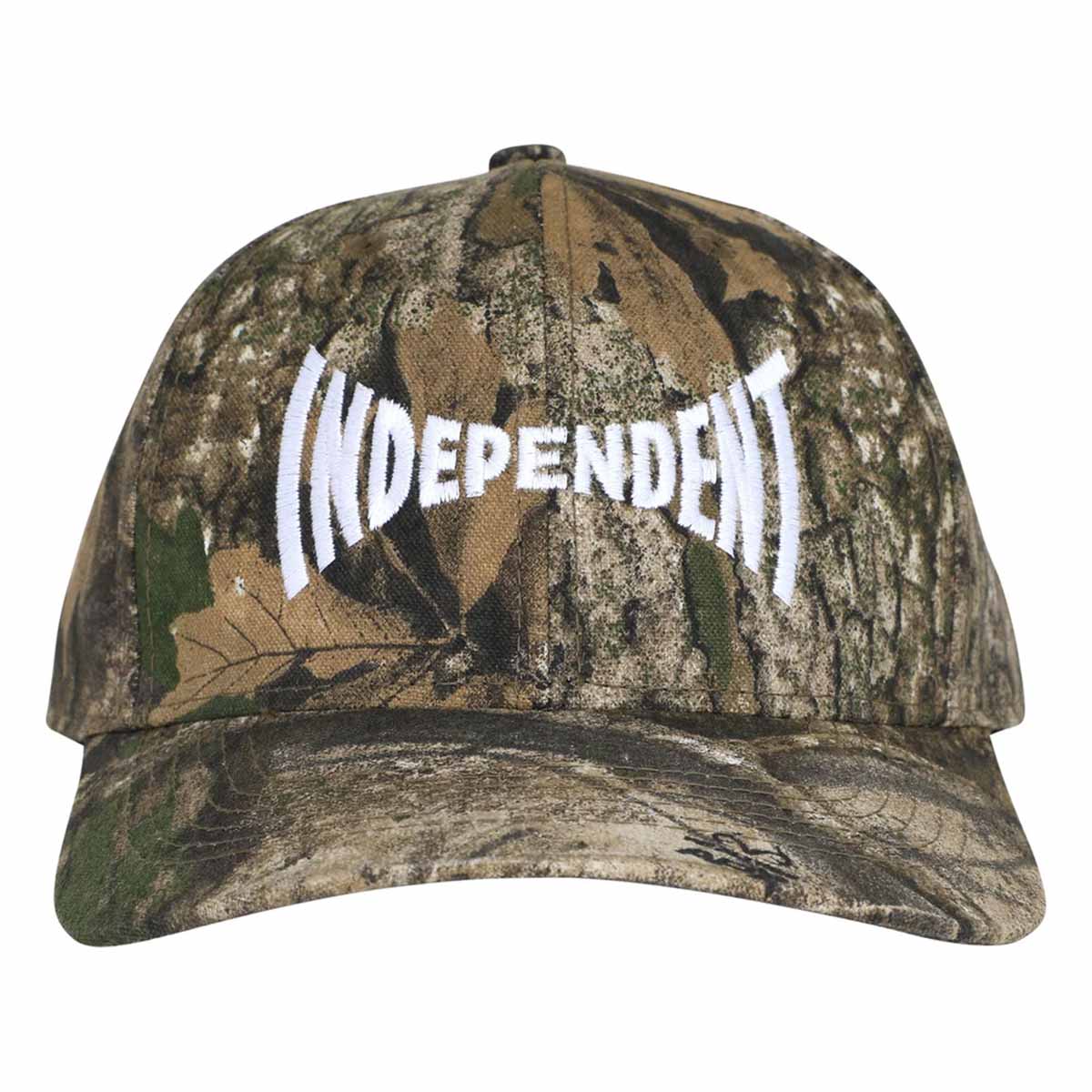 Independent Span Logo Realtree APX Snapback Camo Front