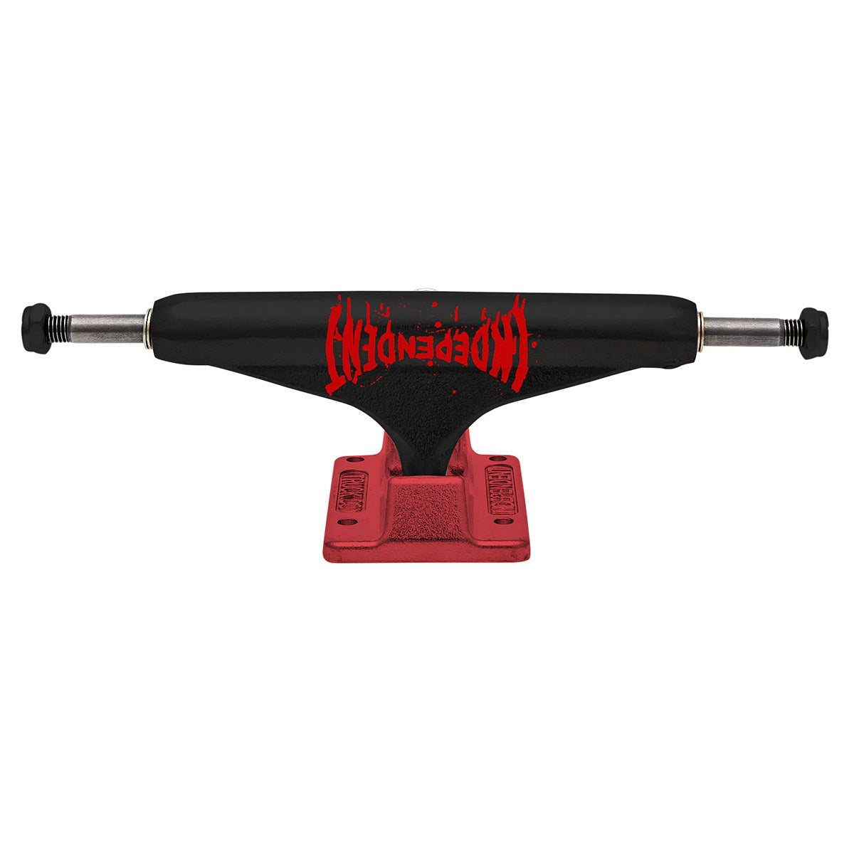 Independent Splatter Span Black/Ano Red Skateboard Trucks