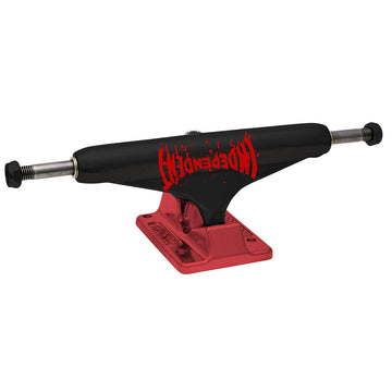 Independent Splatter Span Black/Ano Red Skateboard Trucks