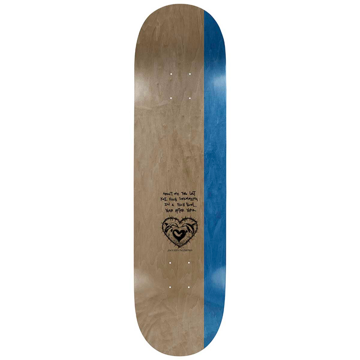 Jacuzzi 500 Years Black 8.5 Skateboard Deck Top