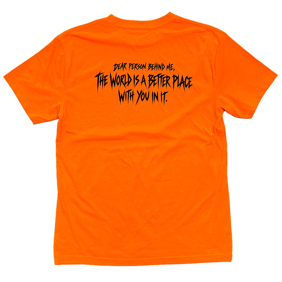 OCD x Kman Tee Orange back flat lay