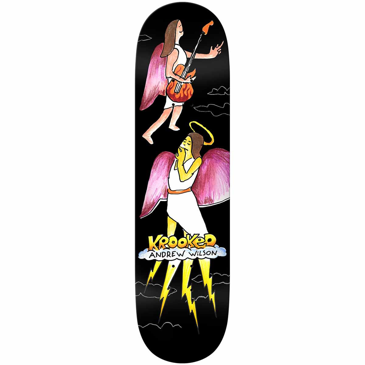 Krooked Andrew Wilson Angel 8.25 Skateboard Deck
