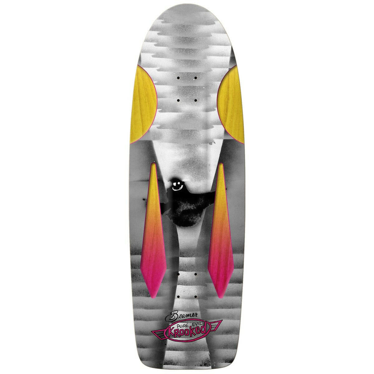 Krooked - Evil Beamer Bird 2 10.75 Skateboard Deck.