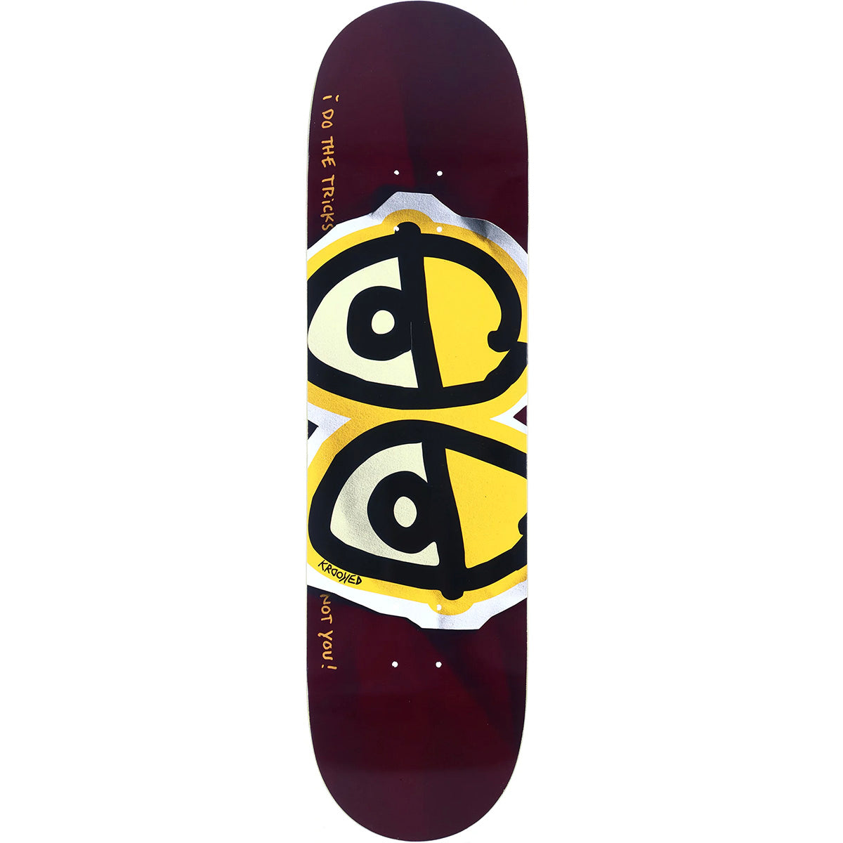 Krooked DBX Eyes Wine 8.5 Skateboard Deck
