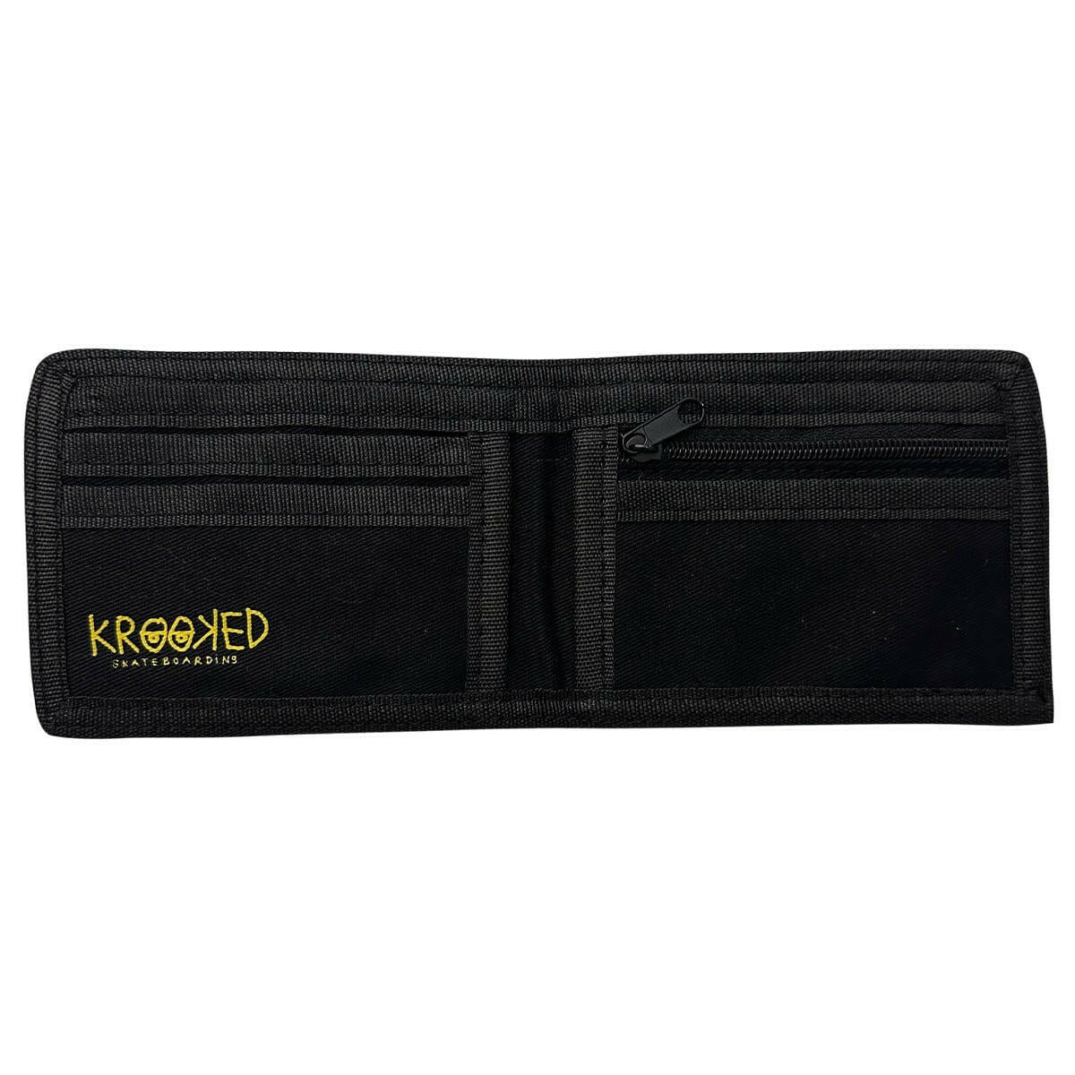 Krooked - Eyes Bi-Fold Wallet Black.