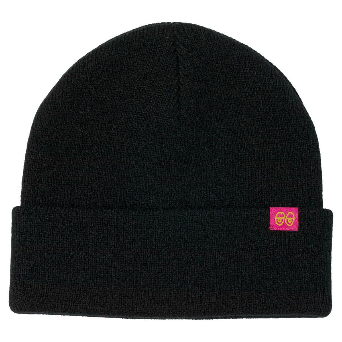 Krooked - Eyes Clip Cuff Beanie Black/Pink.