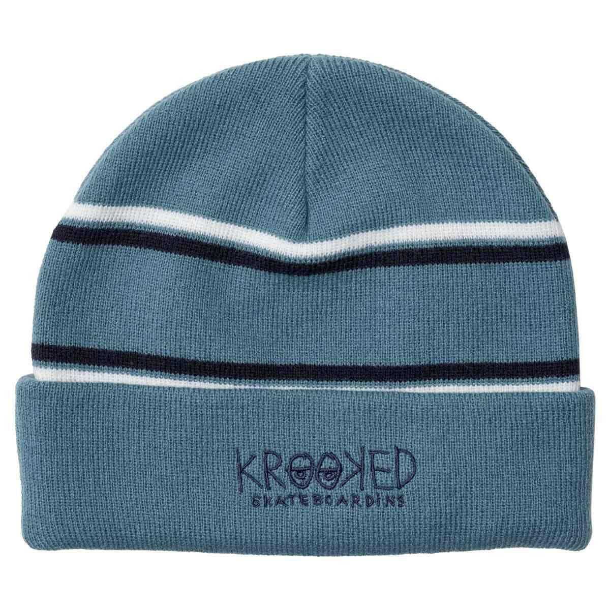 Krooked - Eyes Cuff Beanie Blue.