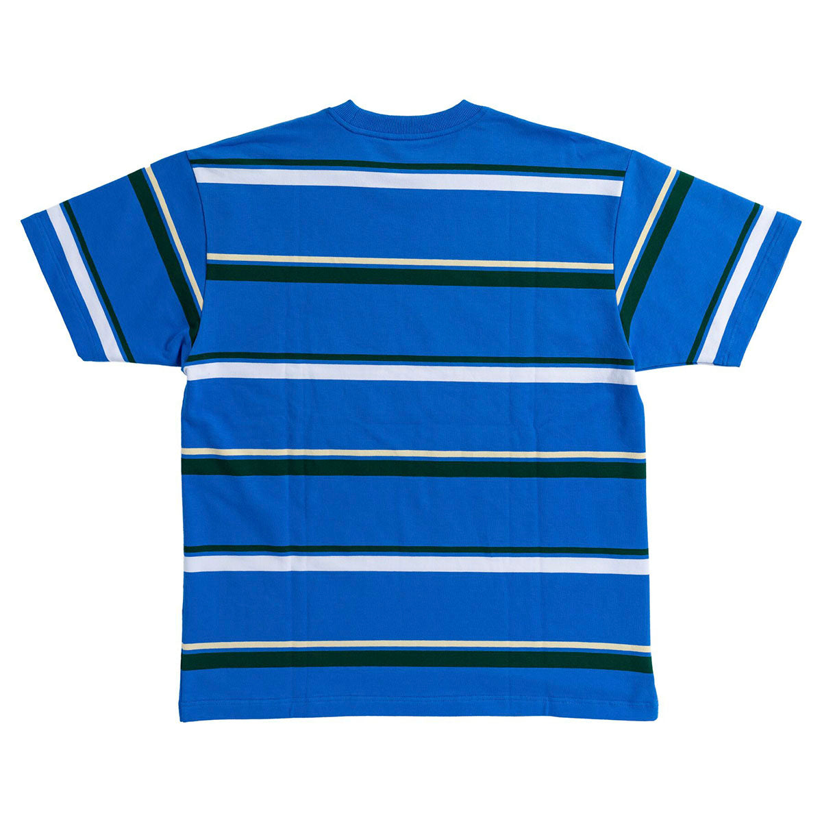 Krooked - Eyes Emb Stripe Tee Blue/Gree/White.