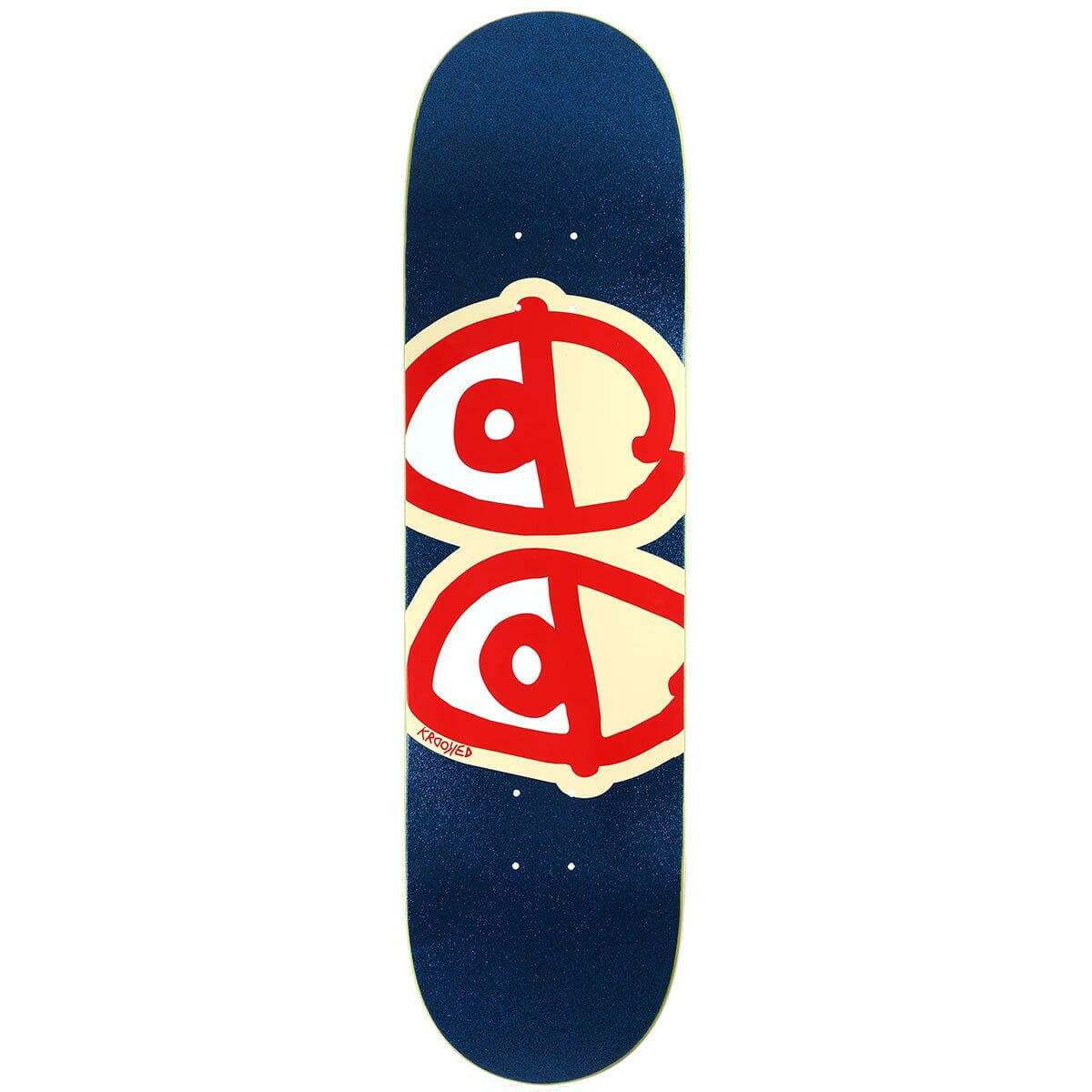 Krooked - Eyes Glitter 8.5 Skateboard Deck.